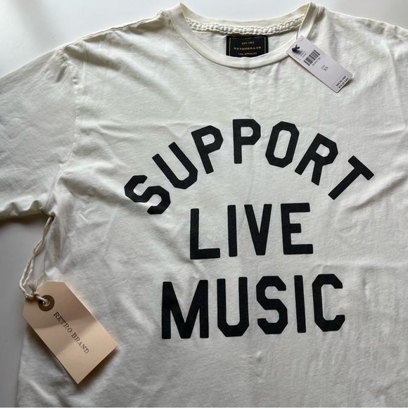 NWT Anthropologie Original Retro Brand Vintage Tee - Support Live Music - Picture 6 of 8
